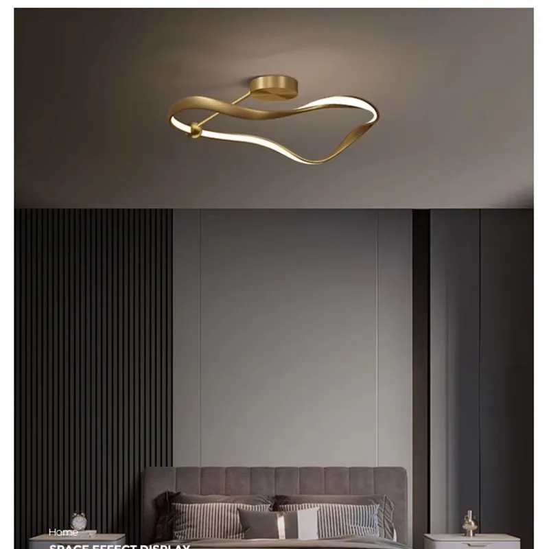 Modern Diode Ceiling Simple Master Bedroom Creative New Line Personalized Room, Living Room AC Power Supply