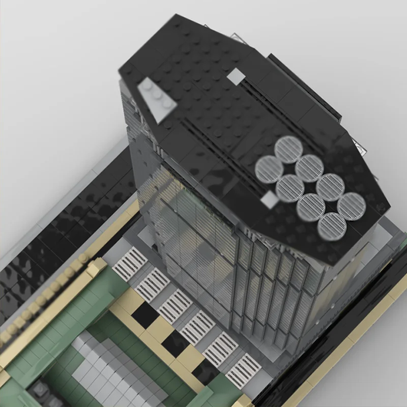 Street View Model MOC Building Bricks Metlife Building And Grand Central Terminal Modular Technology Children Gifts Assemble Toy