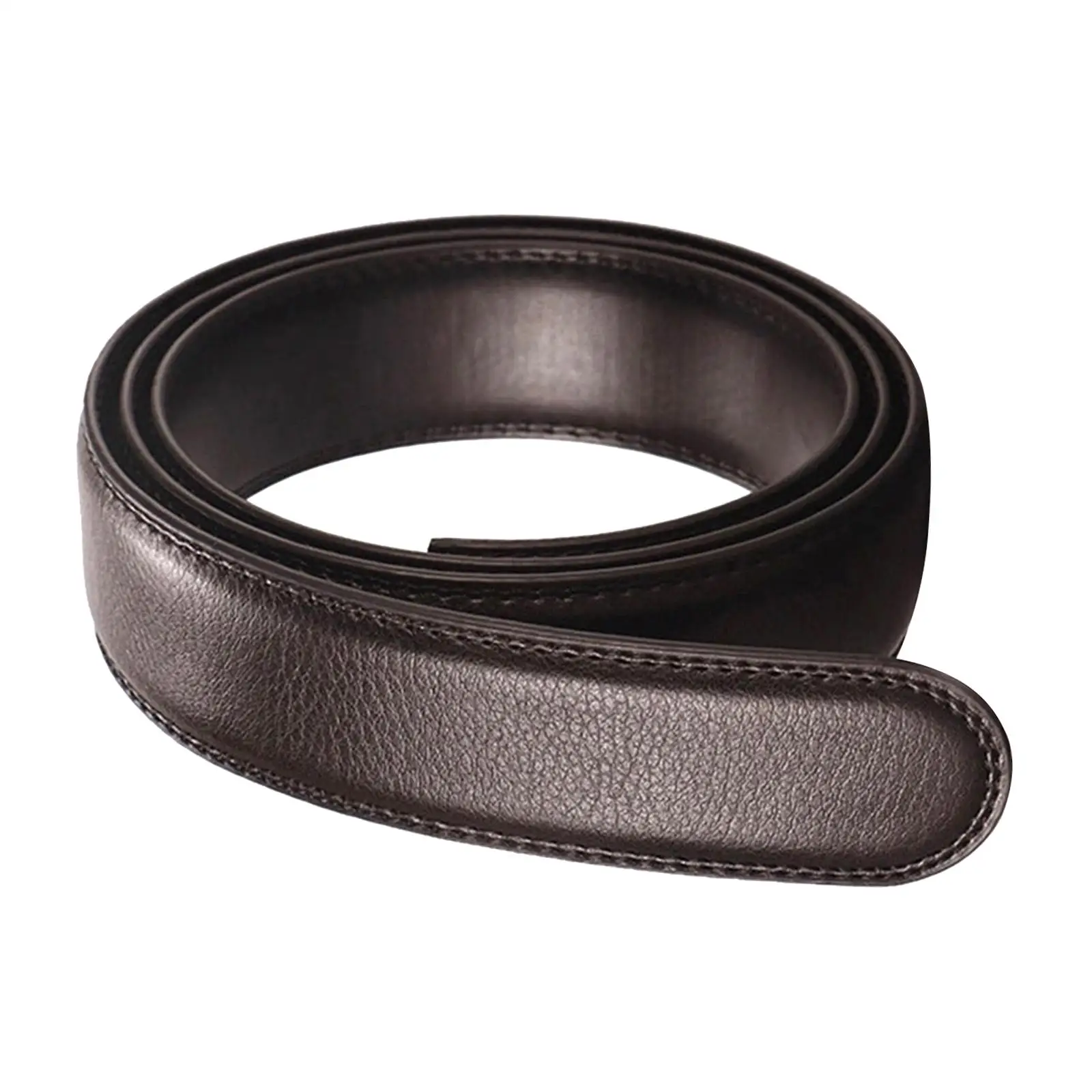 

Replacement Belt Strap PU Leather Ratchet Belt without Buckle for Trousers Suit Automatic Ratchet Buckles Jeans Craft Projects