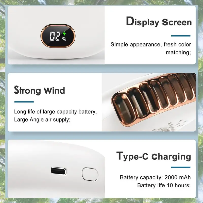 

2025 Trend Fan Mini USB Cooler Перезаряжаемый Ventilador Travel Handheld Silent