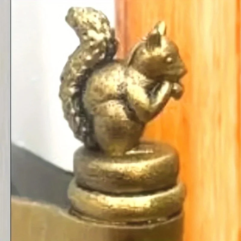 1 Stück Festival-Dekorationen, bronzefarbene Türscharniere, Tiermotive, wie magnetische Schränke und dekorative Statuen für Heimbüros – Detail 7
