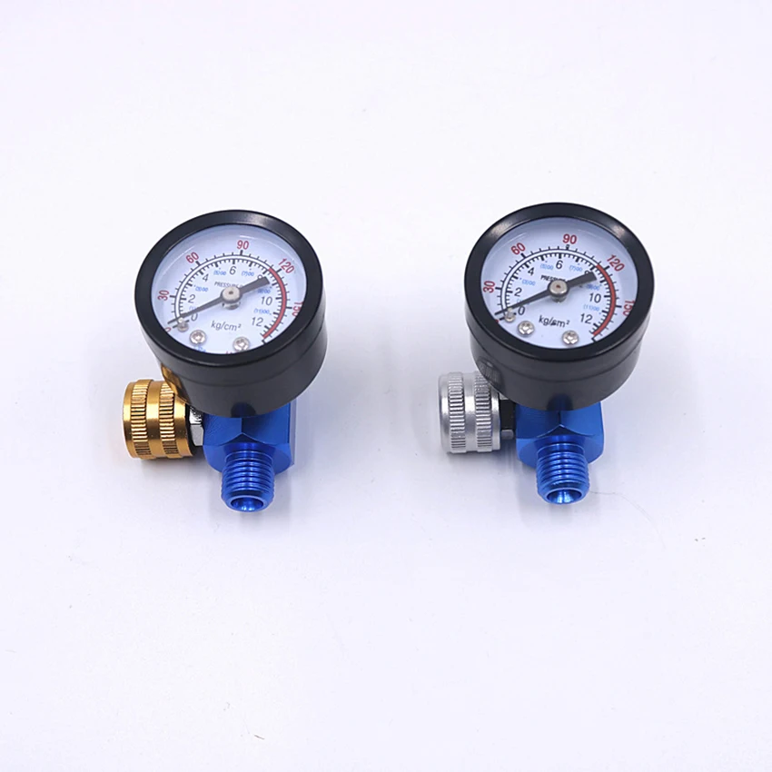 1 PC Air Pneumatic Regulator Pressure Gauge for Paint Spray Gun, Air Pump, G1/4 Air Pressure Regulating Valve, Aluminum Alloy