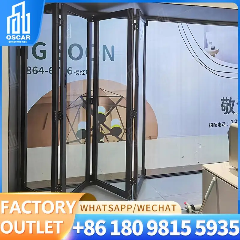 

Customizable Multi functional Accordion Bifold Door Ideal for European Office Spaces Factory Made Bifold Door