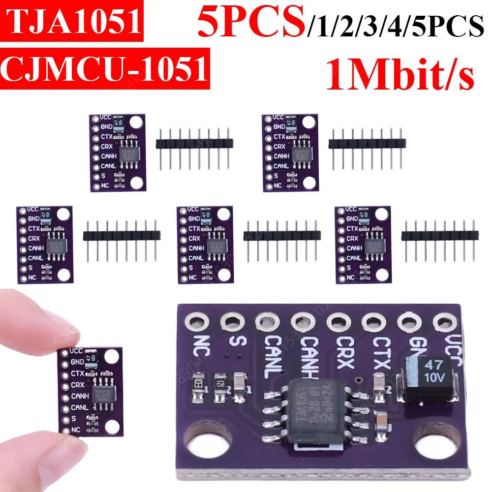 CJMCU-1051 TJA1051 CAN Transceiver Module 1Mbit/s CAN Transceiver Breakout Board High Speed Transfer Rate Low-Power Transceiver