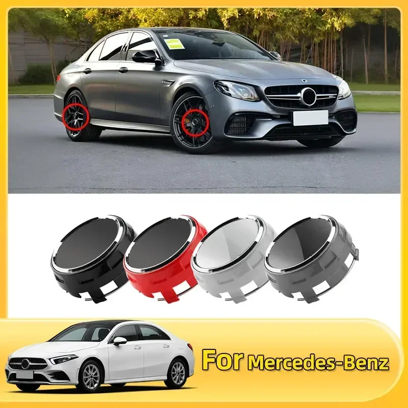 

4pcs/lot 75mm A0004000900 Car wheel Hub Cap Emblem badge logo for Mercedes Benz AMG C43 C63 E43 E53 E63 W205 W213 Accessories