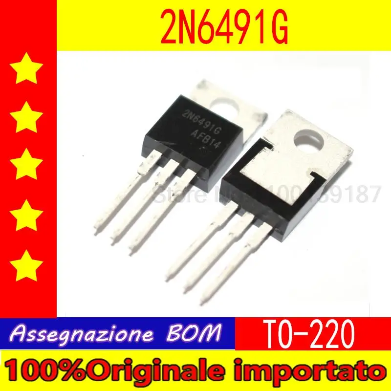 10pcs/lot   2N6488G  2N6491G  2N6488  2N6491 TO-220  Complementary power transistor ( 1pair)