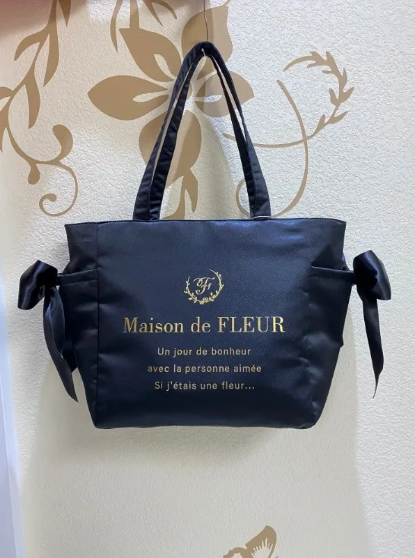 Bolso de hombro portátil con lazo, bolsa de mano de gran capacidad, cierre de cremallera, estilo japonés, flor de pera, novedad