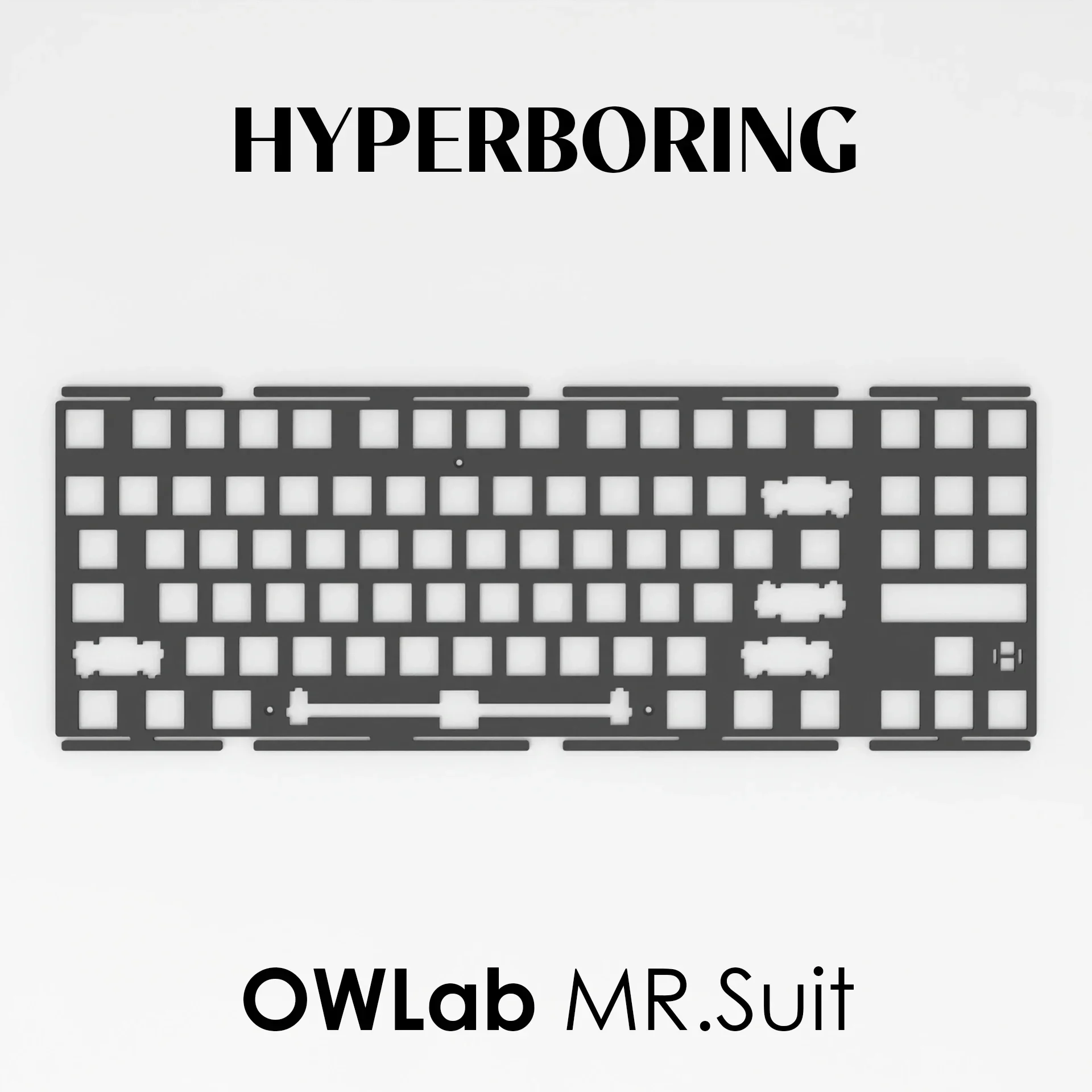 Owlab Mr.suit 80メカニカルキーボード用ポジショニングプレートpppc