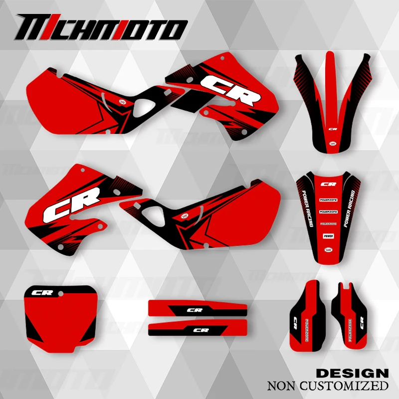 

MCHMFG новый стиль графические наклейки комплект наклеек для HONDA 1998, 1999, CR125 1997, 1998, 1999, CR250