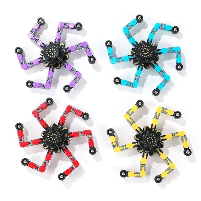 Zdeformowane zabawki typu fidget spinner z łańcuszkiem, zabawki antystresowe do obracania w dłoni, prezent dla dorosłych.