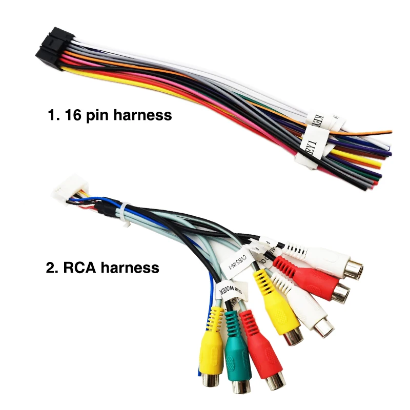 Универсальная 16-контактная проводка USB-порт адаптер GPS антенна Видео Аудио RCA Wifi кабель для 2 Din автомобиля Android Основной блок