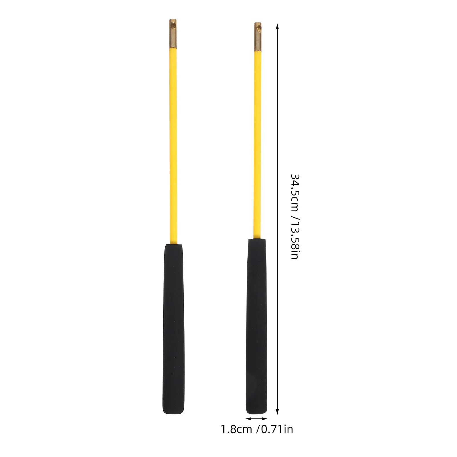2Pcs Professional Diabolo Sticks Lightweight Anti-Slip Handsticks Ergonomic Grip Replacement for Juggling Performance and