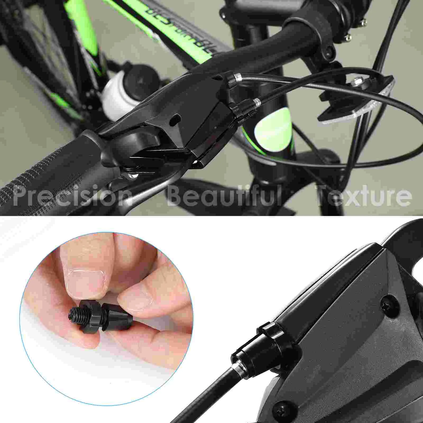 One Pair M7 Brake Adjustment Screw Aluminum Alloy Mountain Bike Fixed Gear Folding Bike Accessory (Black) image 6