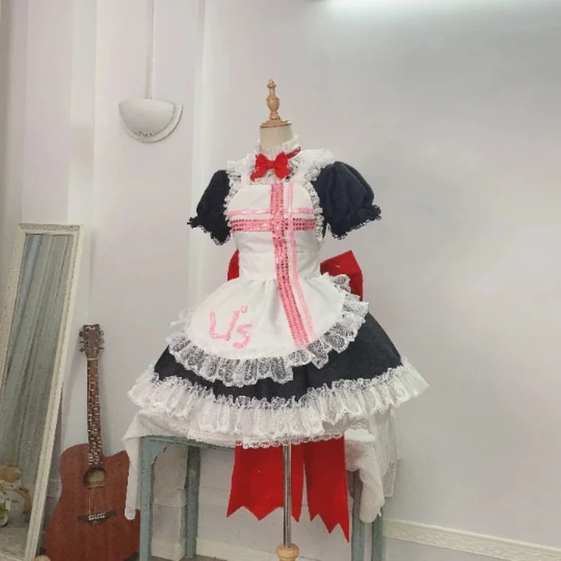 

Женское платье служанки COS-HoHo Lovelive Kousaka Honoka, элегантный костюм для косплея, Хэллоуин