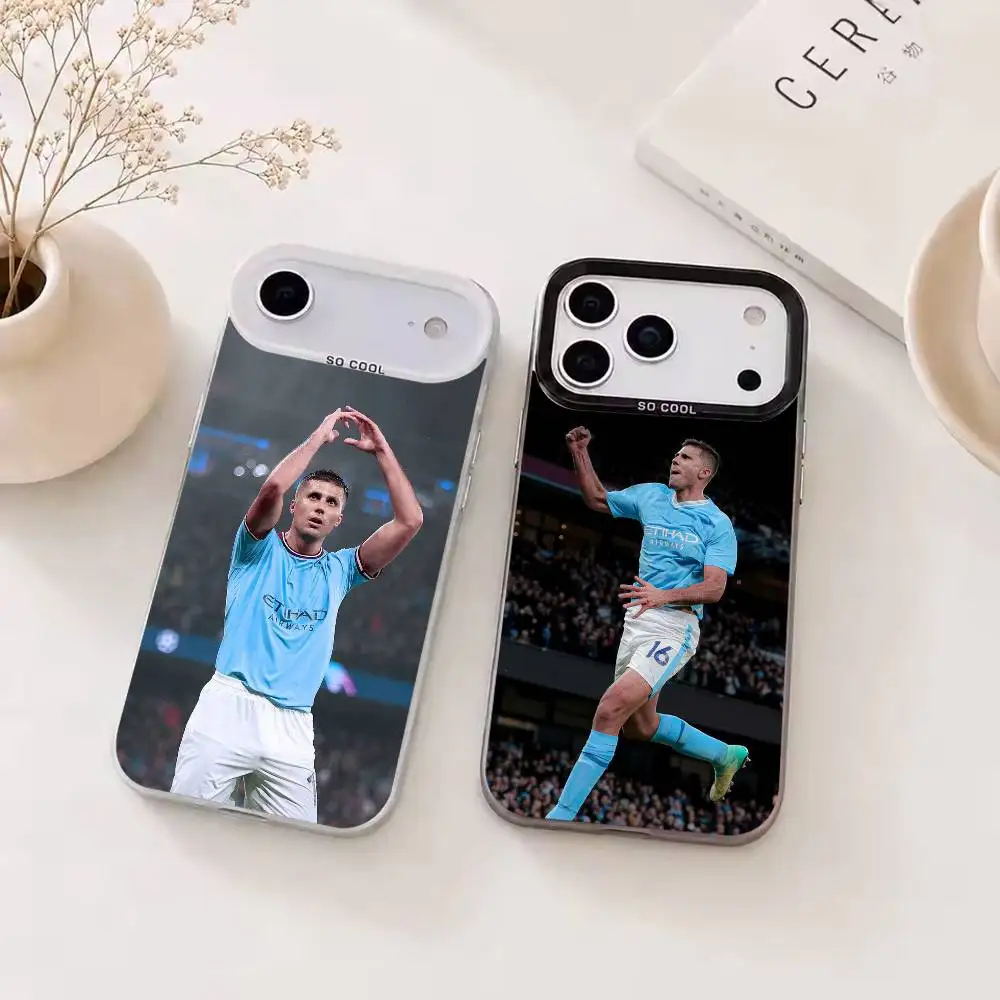 Чехол для телефона с цветным серебристым дизайном Soccer R-Rodrigo H-Hernandez для iPhone 17 16 15 14 13 12 11 Pro Max Plus