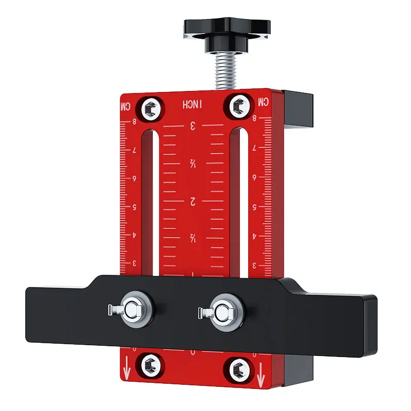 Cabinet Door Installation Positioner, Aluminum Alloy Cabinet Woodworking Jig Adjustable Length Installation Positioning Tool