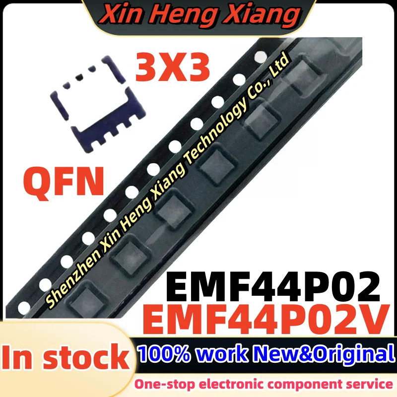 

(10pcs)F44P02 F44 P02 EMF44P02V EMF44P02 QFN-8