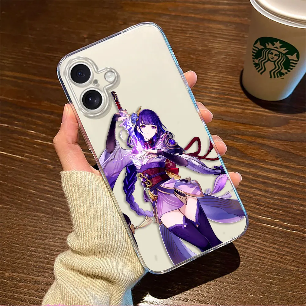 

Anime Game Genshin Impact Clear Phone Case For Samsung Galaxy S26 S25 S24 S23 S22 S21 S20 FE S10 PLUS ULTRA EDGE DIY Case Shell