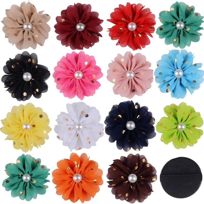 50pcs Pet Flower-Collar Charms Rhinestone Collar decoration Supplies Slidable Pet Dog Cat Collar Bowties Dog Accessories