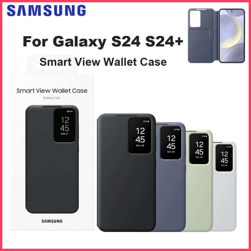 

Original Samsung Galaxy S24 S24+ S24 Plus Smart View Wallet Smartphone Case EF-ZS921 EF-ZS926