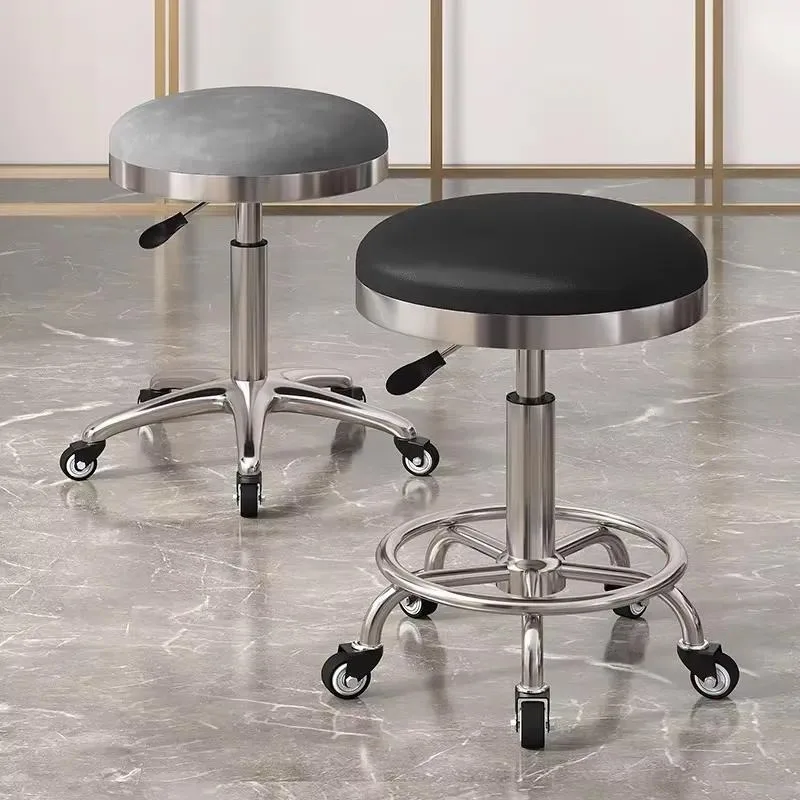 Stools Makeup Chair Swivel Chair Barber Rotating Lift Hairdressing Bench Round Stool Home Barber