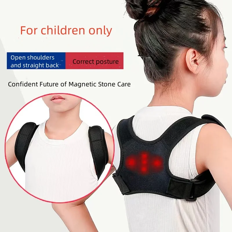 Xuanyu Jin-Ceinture de correction du dos pour enfants, gilet de correction high-tech, modèle de physiothérapie magnétique, porte-jarretelles minces, anti-bossu, correcteur d'épaule ouvert, aimant invisible, respirant, posture