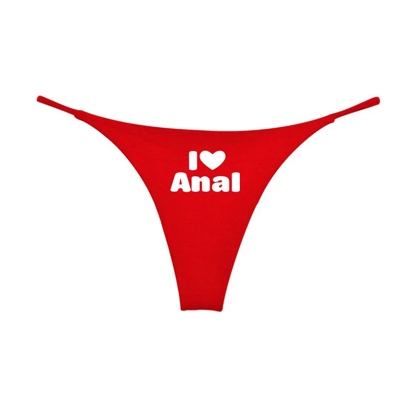 I LOVE ANAL Funny Hot G-String Cute Women's Sexy Cotton Rope Thong Seamless Soft Breathable Sport Underwear Female Hot Lingerie - Image 5