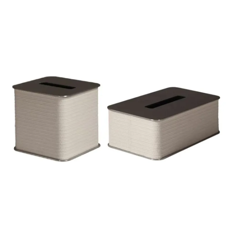 

Portable Tissue Box Simple Square Tissue Case Dining Room Decoration Napkin Boxes Creativity Stainless Steel Kitchen Paper Cases