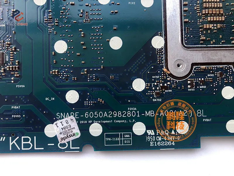 6050A2982701 6050A2982801 L22747-601 Mainbaord for HP 17-BY 17Q-CR 17Q-CS Laptop Motherboard with I3 I5 I7 CPU UMA/AMD 2GB GPU