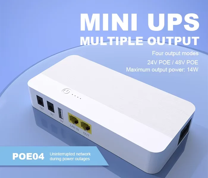 

14W 8000 мАч Мини ИБП (источник бесперебойного питания) с PoE QC1.0 для камер видеонаблюдения, роутеров, ноутбуков и компьютеров, быстрая зарядка