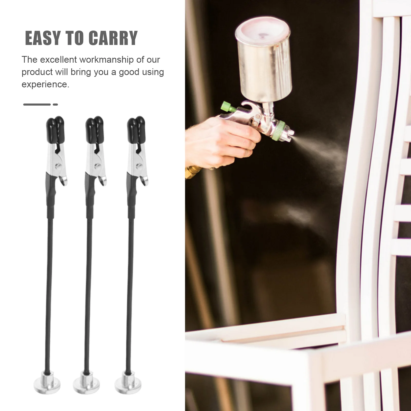 5 Pcs Sturdy Base Model Painting Alligator Clip Holder For Supplies Craft Painting Clip Diy Coloring Clips Tools Teaching