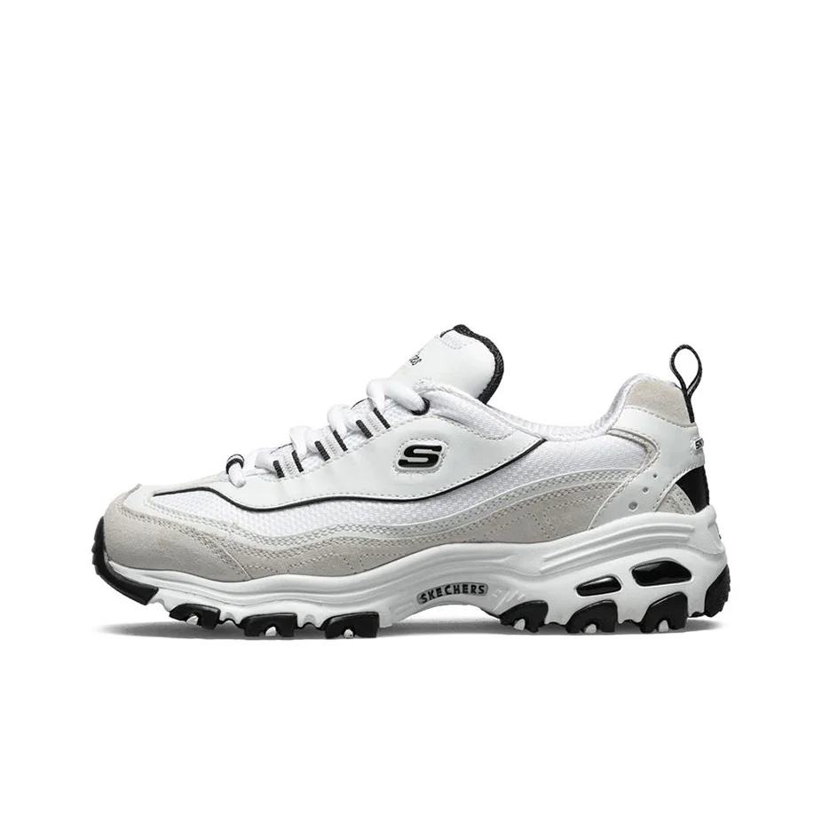 skechers-d'lites-10-black-white-gold-cushioning-abrasion-resistant-breathable-low-top-chunky-sneakers-women's-88888008-wlgy