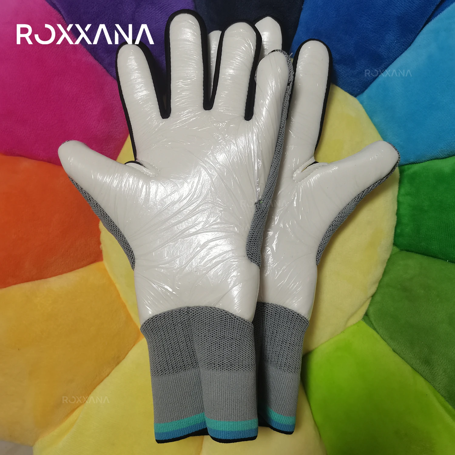 ROXXANA Premium Latex Football Goalkeeper Gloves Adult Kids Training Match Durable Non-slip Thickened Finger Protection