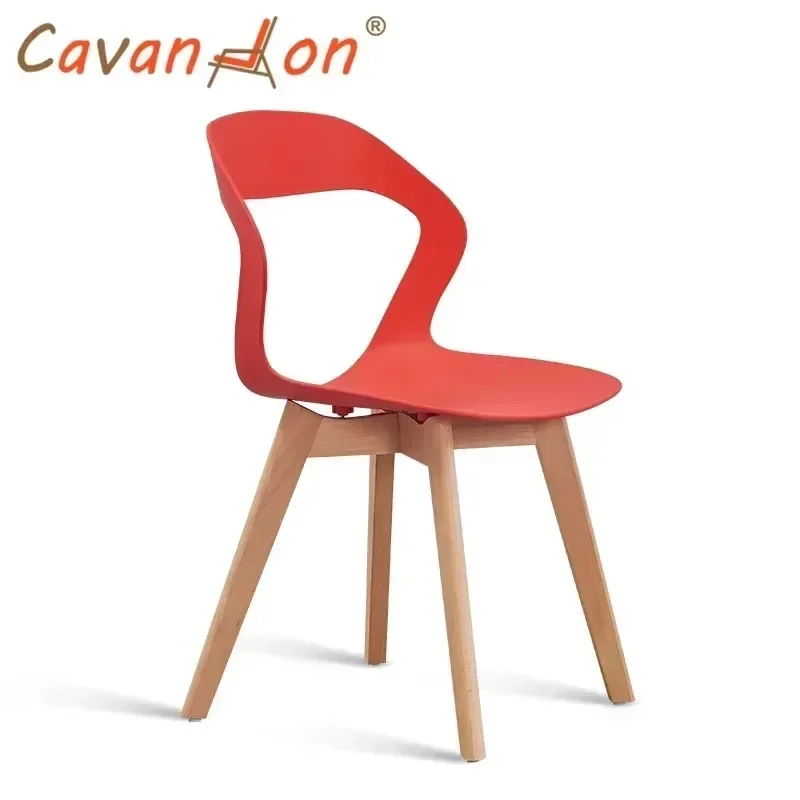 Wood Design Backrest Chair Nordic Waiting Seats Beauty Salon Dresser Chair Living Room Chair Cadeira Furniture