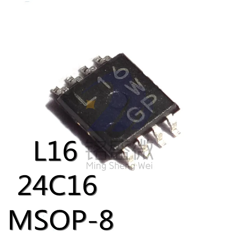 10PCS/LOT L16 24C16 BR24L16FVM-WTR MSOP8  miniature eight-pin chip square storage chip New In Stock Quality 100% image 2
