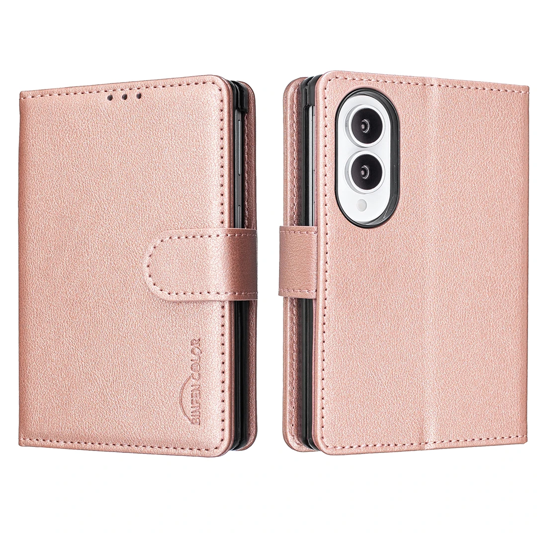 For Samsung Galaxy Z Fold 8 Wide ZFold8 5G Case Skin-Friendly Luxury Matte Leather Flip Wallet Card Slot Shockproof Back Cover
