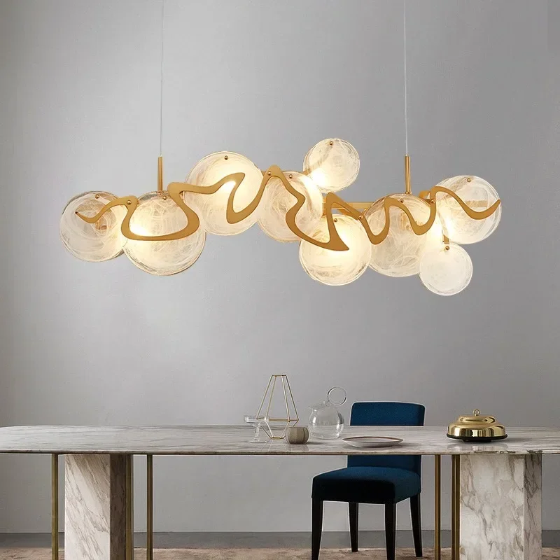2026 Modern Minimalist Luxury LED Pendant Lights Nordic Crystal Chandelier Home Room Decoration Dinning Living Bedroom Lamps Fix