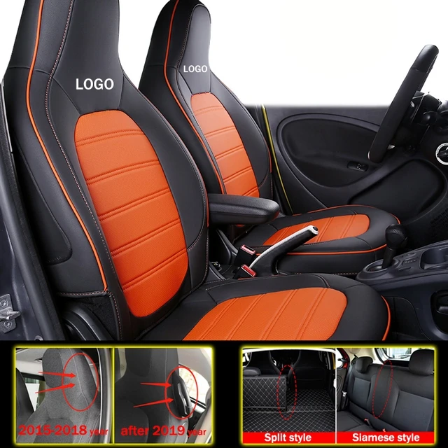 

Car Seat Cover For Smart 453 Forfour E 2015 2016 2017 2018 2019 2024 Year Interior Leather Cushion Protection Pad Accessories