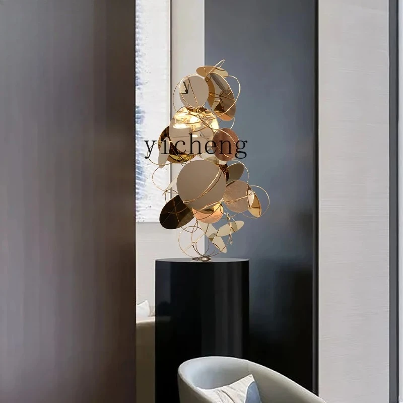 

ZC hotel living room metal stainless steel ornaments handicrafts, modern simple creative soft decoration