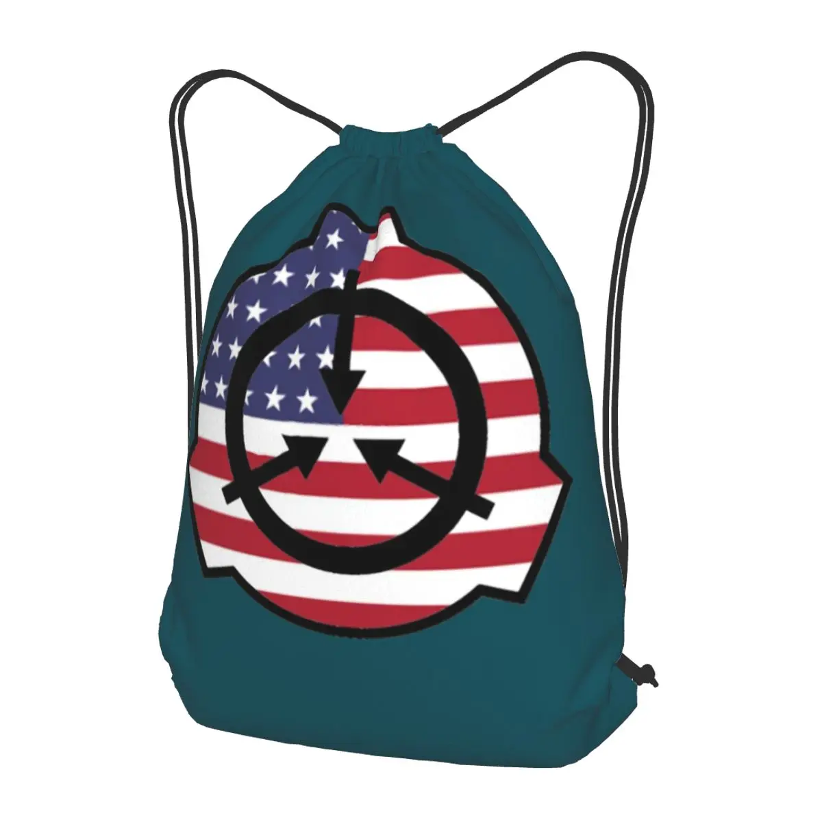 

SCP Foundation American Branch Backpacks Fashion Drawstring Bags Storage Bag Book Bags for Travel School
