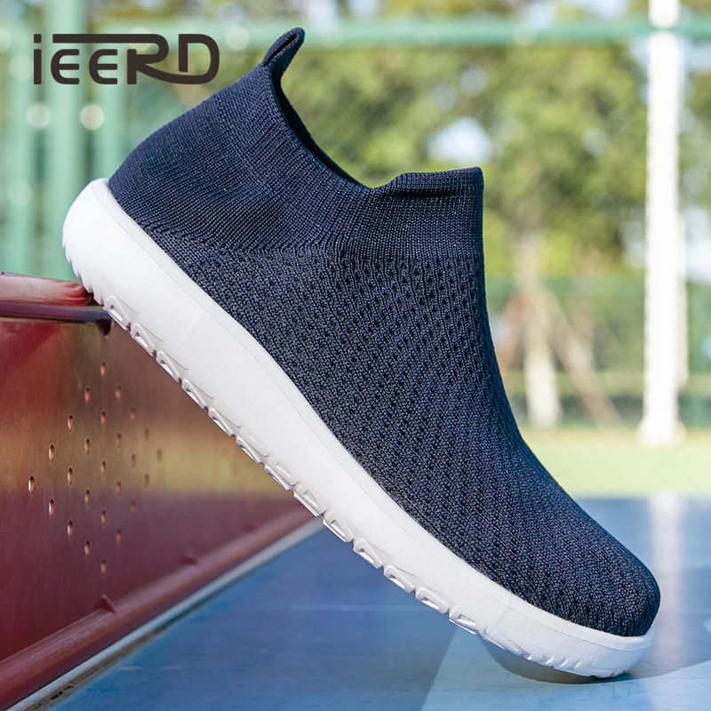 

Wide Toe Men's Casual Sneakers Breathable and Lightweight Mesh Shoes For Men Slip On Walking Footwear Plus Size 39-46