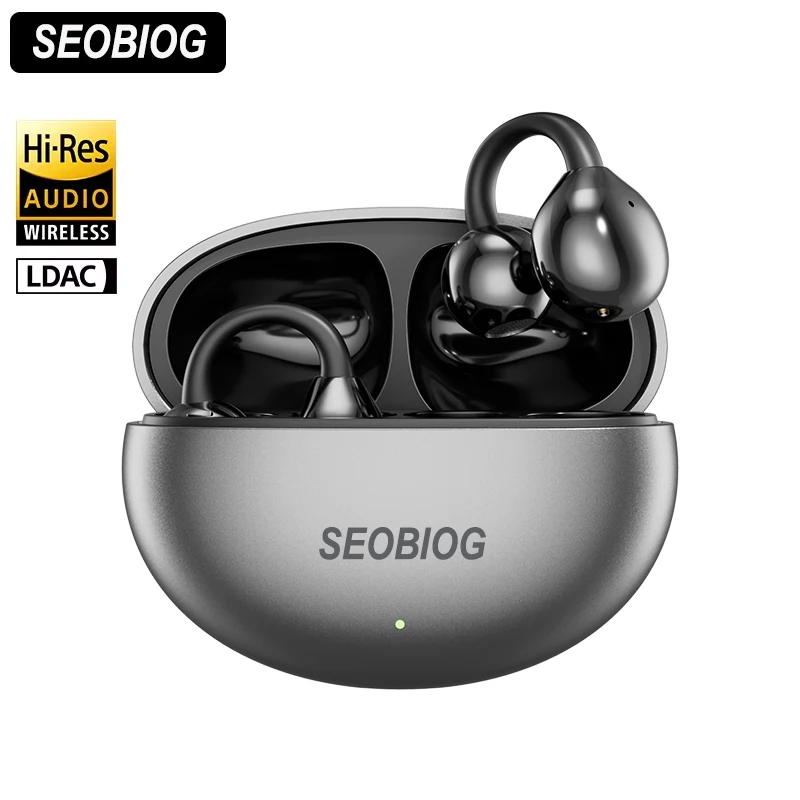 

SEOBIOG M91 Wireless earbud Ear Clip Earphones Bluetooth 5.4 Open Ear Sports TWS headset Dual-Connection Headphones for xiaomi