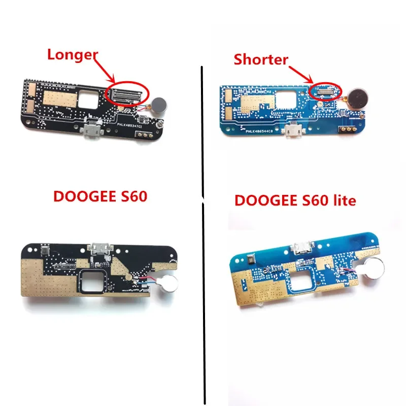 Original Lade Dock Connector USB Board Port Mit Vibrator Motor Flex Kabel Für DOOGEE S60/S60 lite Telefon