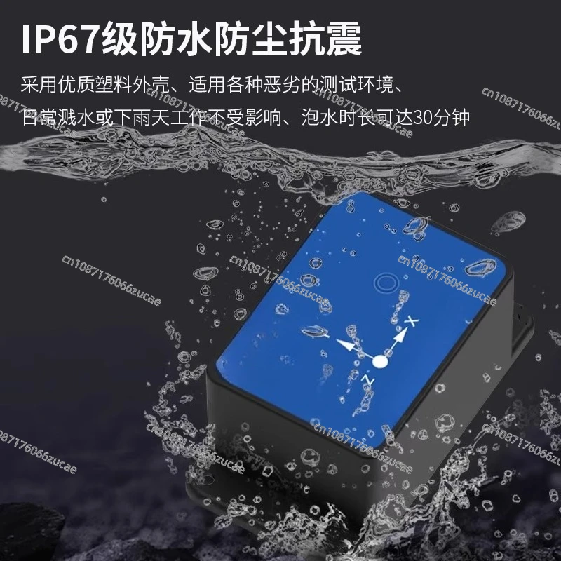 4G Angle Acceleration Sensor Remote Monitoring Wireless Tilt Alarm One-click Installation