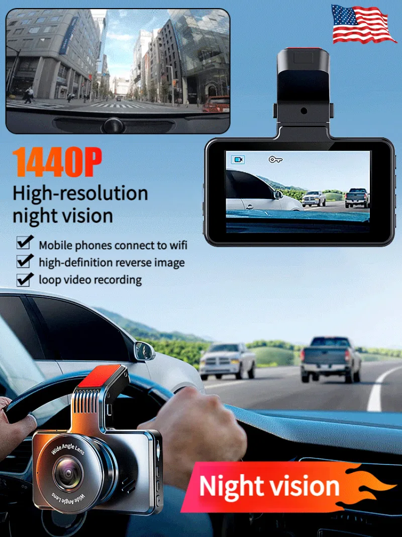 

Hd Night Vision Car Recorder HD Car Video Recorders Dash Cam For Cars Black Box Electronic Dog Recording Equipment