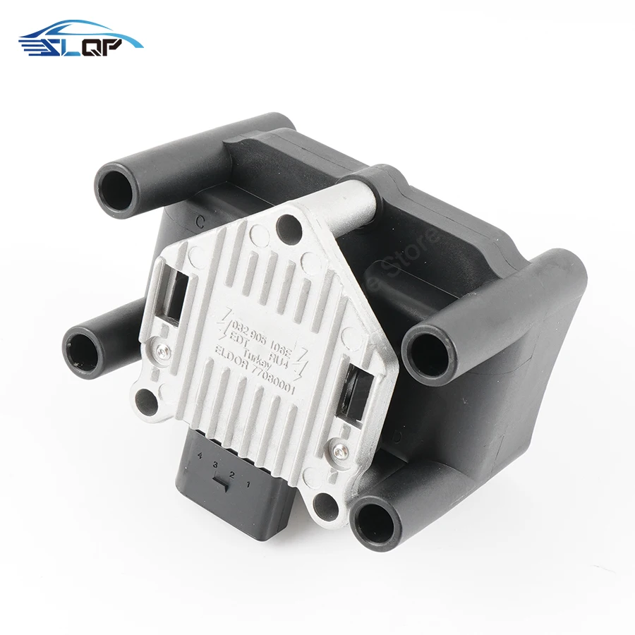 032905106E High Quality Ignition Coil Pack for Jetta Beetle Golf POLO Caddy Passat Bora For A1 A3 A4 Skoda 032 905 106 B