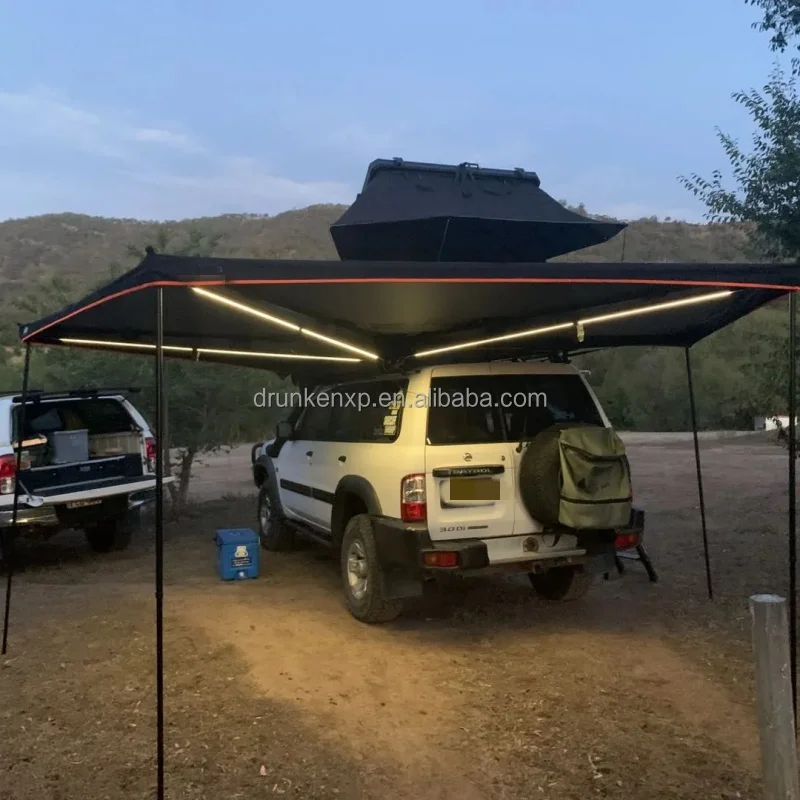 

DrunkenXp Sun and Rain Shade 270 Degree Version 2.0m and 2.5m Radius Car Side Awning Free Standing Awning