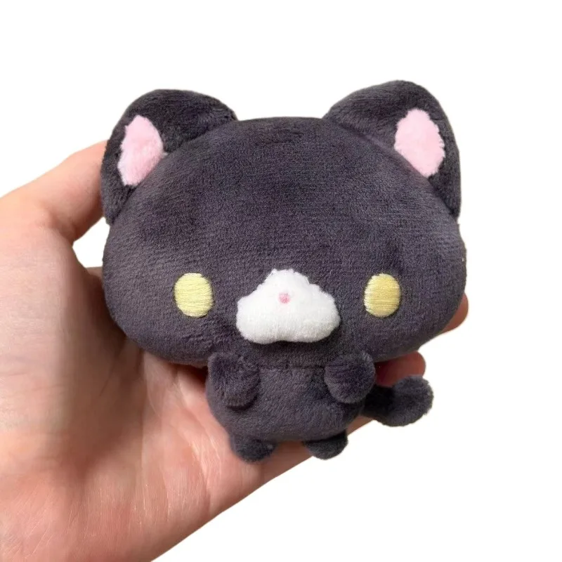 Adorable Brown Bear and Little Black Cat Plush Toy Pendant Cartoon-style Cute Book Bag Decoration Small Pendant view 6