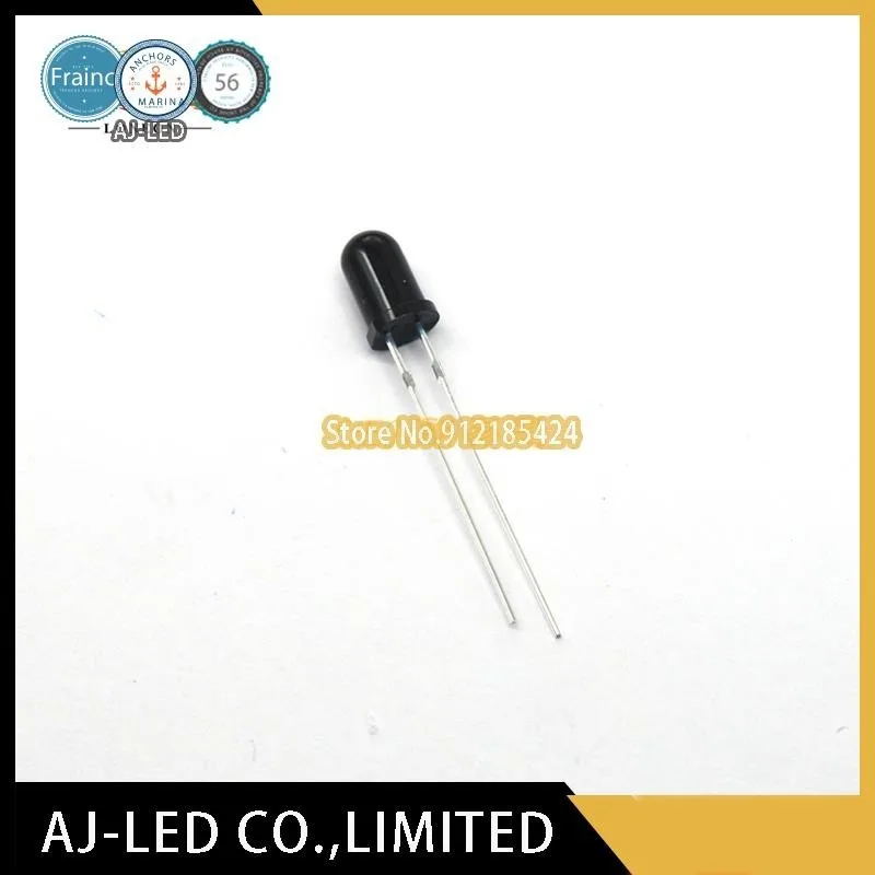 

10pcs/lot PDB-C142F Silicon PIN photodiode infrared receiver 5mm wavelength 700-1100nm angle ±20° new