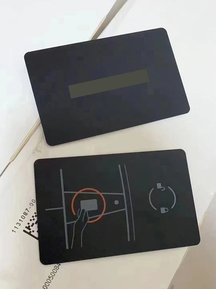 

HNKeys OEM For TESLA Key 2 Cards with black Wallet Holder FOR MODEL 3, Y, S, X